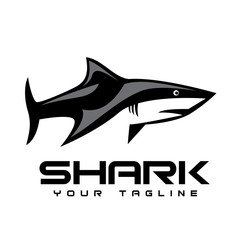 simple shark logo side view design inspiration
