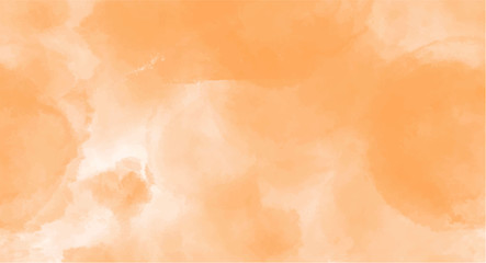 Orange watercolor background for your design, watercolor background concept, vector.