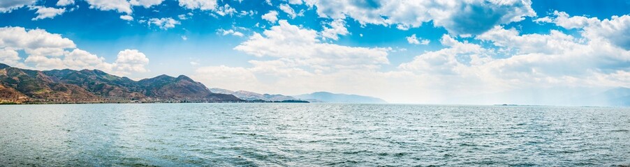 Landscape of Erhai Lake. Located in Dali, Yunnan, China.