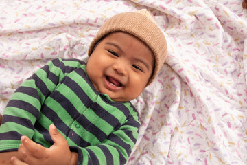 Cute little asian baby