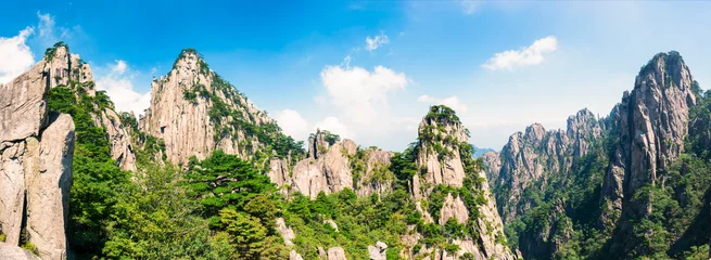 Papier Peint photo Monts Huang Landscape of Mount Huangshan (Yellow Mountains). UNESCO World Heritage Site. Located in Huangshan, Anhui, China.