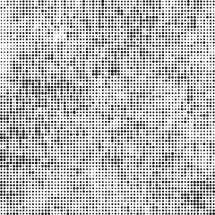 Abstract halftone texture. Chaotic background of black dots on white