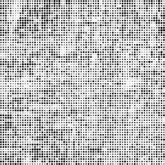 Abstract halftone texture. Chaotic background of black dots on white