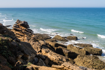 Roche coves in Conil de la Frontera, Cadiz, Spain