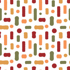 abstract seamless vector pattern background illustration with hand drawn elements