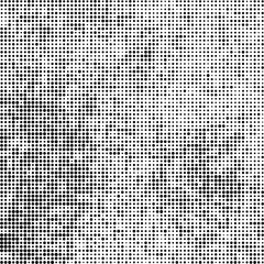 Abstract halftone texture. Chaotic background of black dots on white