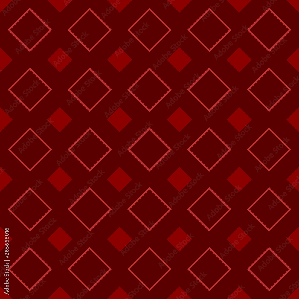 Poster abstract seamless pattern - maroon vector square background design
