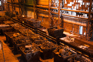 Old abandoned metallurgical plant