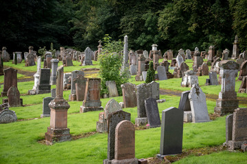Naklejka premium old graveyard in auchinleck