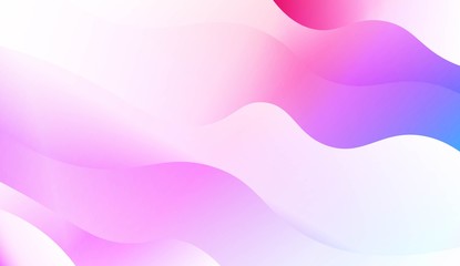Wave Modern Background. For Business Presentation Wallpaper, Flyer, Cover. Vector Illustration with Color Gradient.