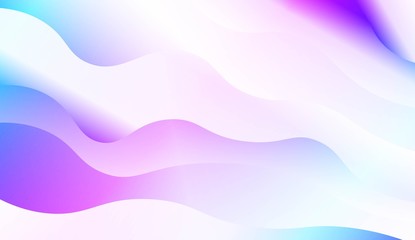 Wavy Background. For Design Flyer, Banner, Landing Page. Vector Illustration with Color Gradient.