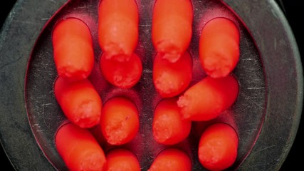 Meat grinder grinds the abstract meat.