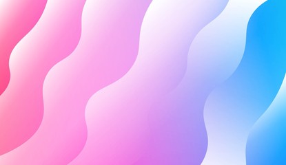 Modern Waves. Futuristic Technology Style Background. For Creative Templates, Cards, Color Covers Set. Vector Illustration with Color Gradient.