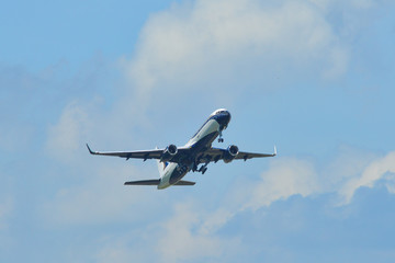 Airplane taking-off from Tan Son Nhat Airport