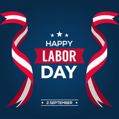 Happy Labor Day Banner Design Template. Vector illustration