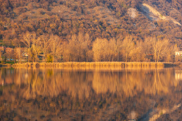 Lakes of Revine in Italy