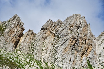 Fototapeta premium Abkhazia, rocks on plateau Arabika (Arabica)