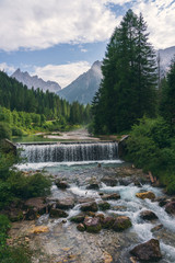 Sexten creek in the Dolomites, Italy