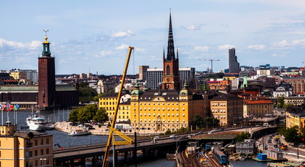 View of the city of Stockholm