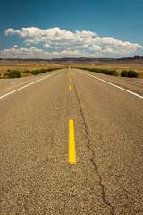 A highway in the middle of nowhere.