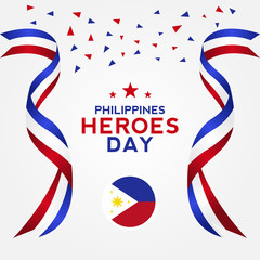 Philippines Heroes Day Vector Design Template