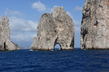 Fototapeta na wymiar Isla de Capri Costa Amalfitana Italia