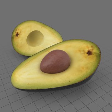 Half avocado