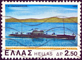 Historic submarine "Papanikolis" (Greece 1978)