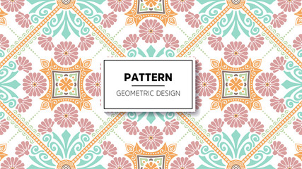 wallpaper with mandala pattern. Vector background for yoga, meditation poster