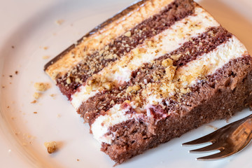 Ciasto czekoladowe w zbliżeniu
