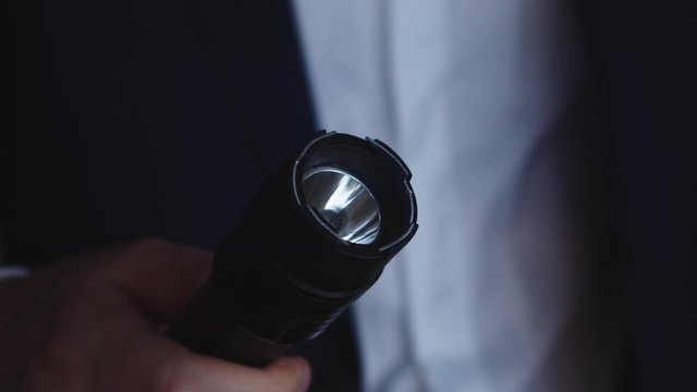 Close up of a stun gun, a electroshock weapon for self defense, Taser