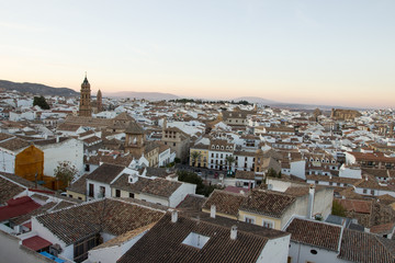 Fototapeta premium Landscape view of the town of Antequera in Malaga, Spai