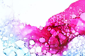 Part of original alcohol ink painting, macro photo