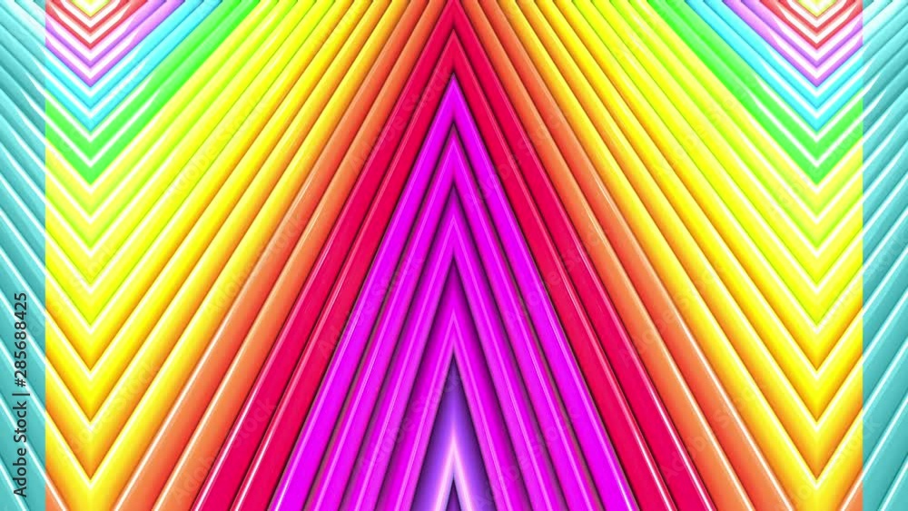 Poster abstract 3d seamless bright background with gradient colores in 4k. rainbow multicolored stripes mov