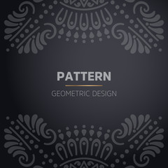 luxury ornamental mandala design background in gold color