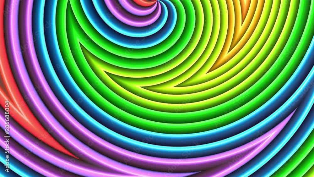 Poster abstract 3d seamless bright background with gradient colores in 4k. rainbow multicolored stripes mov