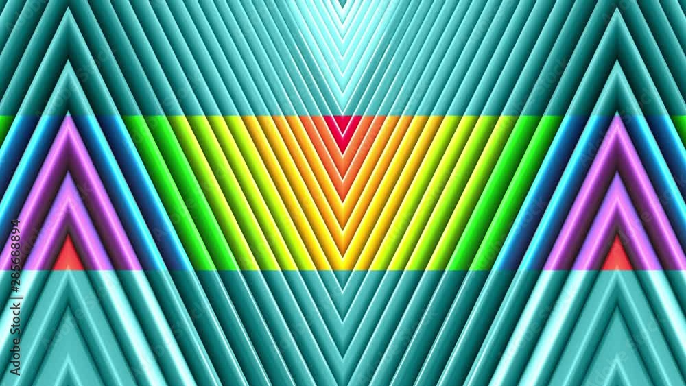 Poster abstract 3d seamless bright background with gradient colores in 4k. rainbow multicolored stripes mov