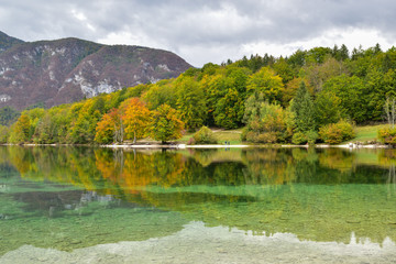 Beautiful landscape in Slovenia, in the fall