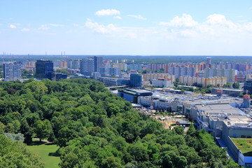 Fototapeta na wymiar Top View to blocks of flats in Bratislava, Slovak Republic