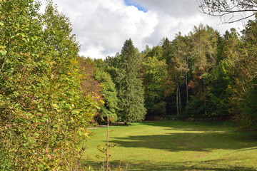 Beautiful landscape in Slovenia, in the fall