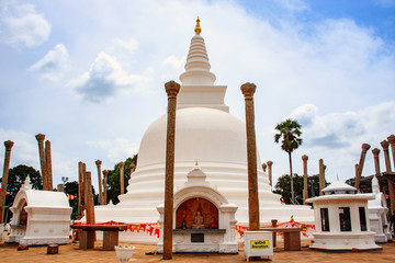 Thuparama Buddhist temple in Sri Lanka