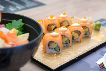 Japan Food sushi and sea food