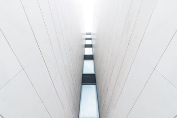 Urban architecture. Close up of an office building facade.