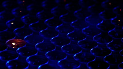 Candles up light. Color footage of some candles lighting.