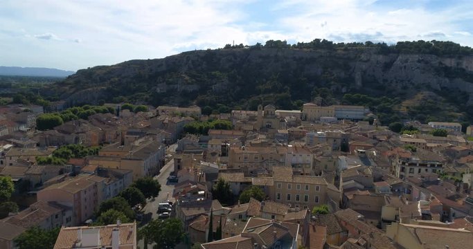 Cavaillon aerial approach, Vaucluse, France