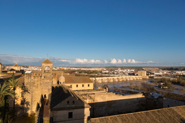 Fototapeta premium Cordoba,Spain,2,2014;Gardens and fountains of Alcazar de los Reyes Cristianos