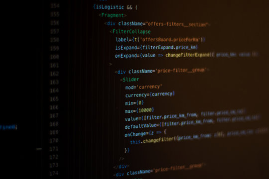 Code redactor (IDE) with open javascript project using react