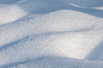 Fototapeta na wymiar snow texture close-up natural