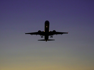 airplane in the sky