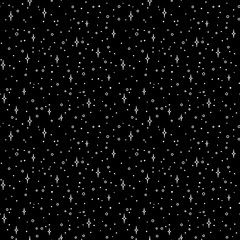 Seamless pattern with abstract snowflakes for wrapping, wallpaper, textile